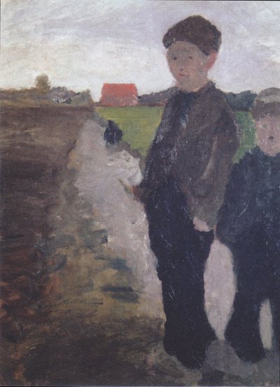 Two Boys by the Moor Canal by Paula Modersohn Becker